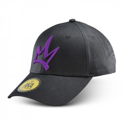 Casquette noire - Royal King violet